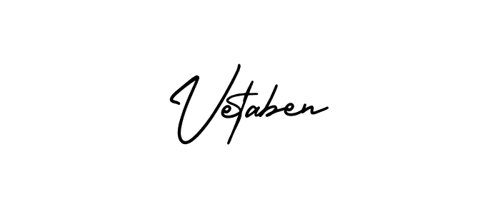 if you are searching for the best signature style for your name Vetaben. so please give up your signature search. here we have designed multiple signature styles  using AmerikaSignatureDemo-Regular. Vetaben signature style 3 images and pictures png