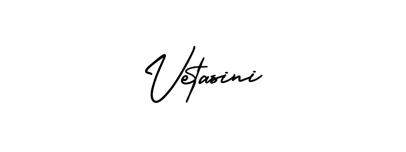 How to make Vetasini name signature. Use AmerikaSignatureDemo-Regular style for creating short signs online. This is the latest handwritten sign. Vetasini signature style 3 images and pictures png