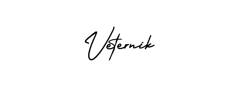 You can use this online signature creator to create a handwritten signature for the name Veternik. This is the best online autograph maker. Veternik signature style 3 images and pictures png