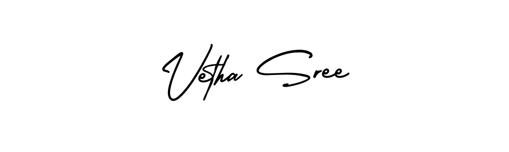 Also we have Vetha Sree name is the best signature style. Create professional handwritten signature collection using AmerikaSignatureDemo-Regular autograph style. Vetha Sree signature style 3 images and pictures png