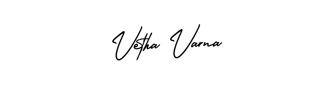 Best and Professional Signature Style for Vetha Varna. AmerikaSignatureDemo-Regular Best Signature Style Collection. Vetha Varna signature style 3 images and pictures png