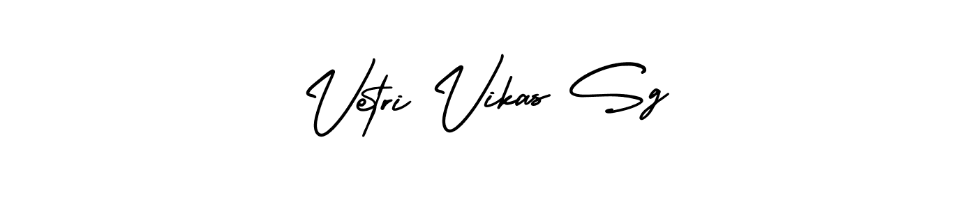 Make a beautiful signature design for name Vetri Vikas Sg. With this signature (AmerikaSignatureDemo-Regular) style, you can create a handwritten signature for free. Vetri Vikas Sg signature style 3 images and pictures png