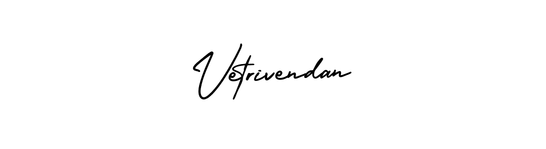 Also You can easily find your signature by using the search form. We will create Vetrivendan name handwritten signature images for you free of cost using AmerikaSignatureDemo-Regular sign style. Vetrivendan signature style 3 images and pictures png