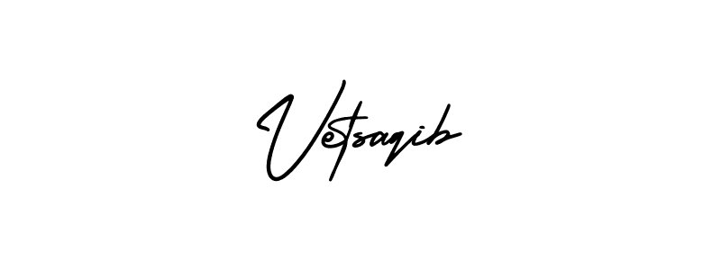 Similarly AmerikaSignatureDemo-Regular is the best handwritten signature design. Signature creator online .You can use it as an online autograph creator for name Vetsaqib. Vetsaqib signature style 3 images and pictures png