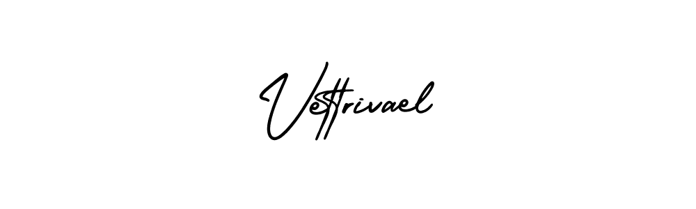 Create a beautiful signature design for name Vettrivael. With this signature (AmerikaSignatureDemo-Regular) fonts, you can make a handwritten signature for free. Vettrivael signature style 3 images and pictures png