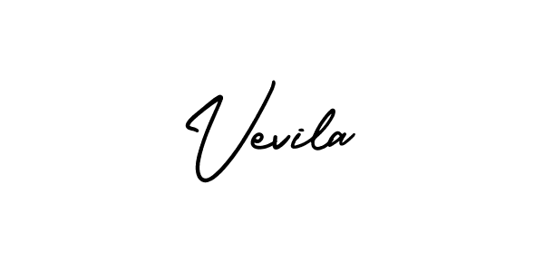 Use a signature maker to create a handwritten signature online. With this signature software, you can design (AmerikaSignatureDemo-Regular) your own signature for name Vevila. Vevila signature style 3 images and pictures png