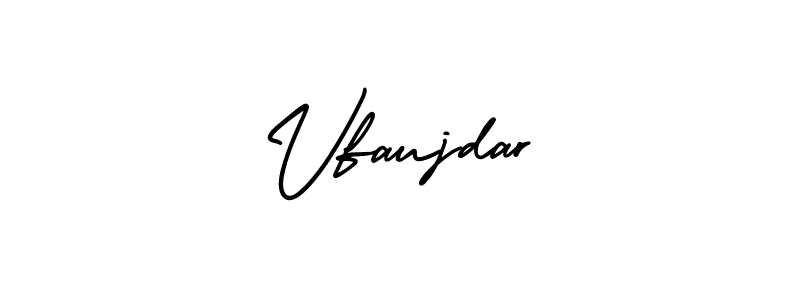 This is the best signature style for the Vfaujdar name. Also you like these signature font (AmerikaSignatureDemo-Regular). Mix name signature. Vfaujdar signature style 3 images and pictures png