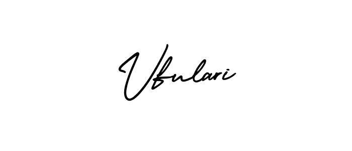 Design your own signature with our free online signature maker. With this signature software, you can create a handwritten (AmerikaSignatureDemo-Regular) signature for name Vfulari. Vfulari signature style 3 images and pictures png