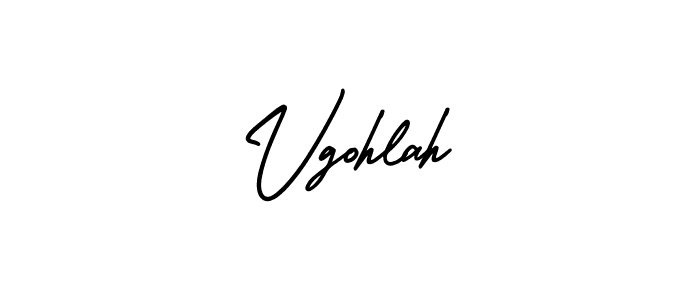 You should practise on your own different ways (AmerikaSignatureDemo-Regular) to write your name (Vgohlah) in signature. don't let someone else do it for you. Vgohlah signature style 3 images and pictures png