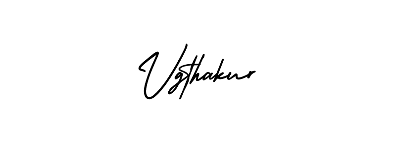 The best way (AmerikaSignatureDemo-Regular) to make a short signature is to pick only two or three words in your name. The name Vgthakur include a total of six letters. For converting this name. Vgthakur signature style 3 images and pictures png