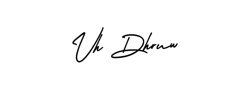 Vh Dhruw stylish signature style. Best Handwritten Sign (AmerikaSignatureDemo-Regular) for my name. Handwritten Signature Collection Ideas for my name Vh Dhruw. Vh Dhruw signature style 3 images and pictures png