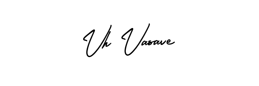How to make Vh Vasave signature? AmerikaSignatureDemo-Regular is a professional autograph style. Create handwritten signature for Vh Vasave name. Vh Vasave signature style 3 images and pictures png