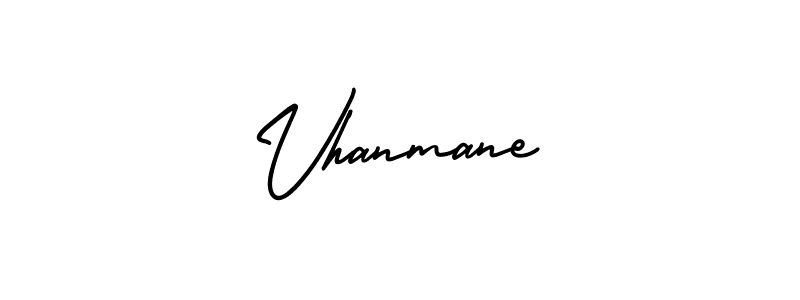 How to Draw Vhanmane signature style? AmerikaSignatureDemo-Regular is a latest design signature styles for name Vhanmane. Vhanmane signature style 3 images and pictures png