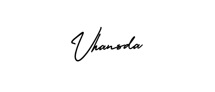 This is the best signature style for the Vhansda name. Also you like these signature font (AmerikaSignatureDemo-Regular). Mix name signature. Vhansda signature style 3 images and pictures png