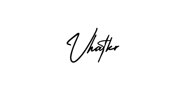 Similarly AmerikaSignatureDemo-Regular is the best handwritten signature design. Signature creator online .You can use it as an online autograph creator for name Vhatkr. Vhatkr signature style 3 images and pictures png