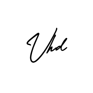 if you are searching for the best signature style for your name Vhd. so please give up your signature search. here we have designed multiple signature styles  using AmerikaSignatureDemo-Regular. Vhd signature style 3 images and pictures png