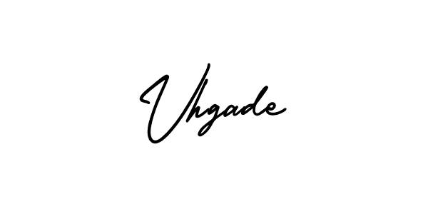 You should practise on your own different ways (AmerikaSignatureDemo-Regular) to write your name (Vhgade) in signature. don't let someone else do it for you. Vhgade signature style 3 images and pictures png