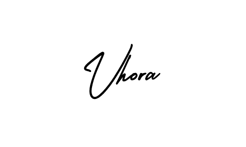 Make a beautiful signature design for name Vhora. With this signature (AmerikaSignatureDemo-Regular) style, you can create a handwritten signature for free. Vhora signature style 3 images and pictures png