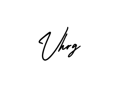 How to Draw Vhrg signature style? AmerikaSignatureDemo-Regular is a latest design signature styles for name Vhrg. Vhrg signature style 3 images and pictures png