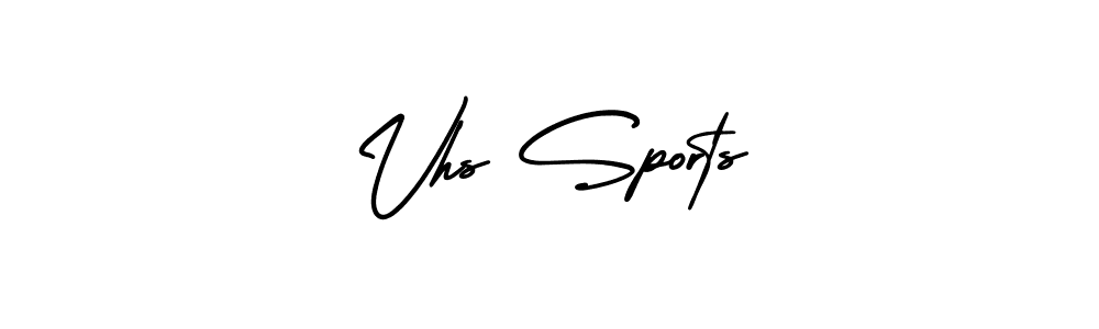 Create a beautiful signature design for name Vhs Sports. With this signature (AmerikaSignatureDemo-Regular) fonts, you can make a handwritten signature for free. Vhs Sports signature style 3 images and pictures png