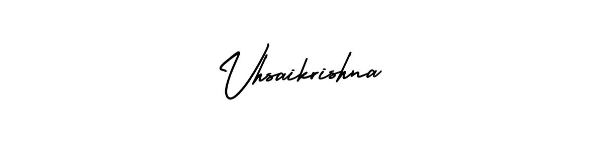 Use a signature maker to create a handwritten signature online. With this signature software, you can design (AmerikaSignatureDemo-Regular) your own signature for name Vhsaikrishna. Vhsaikrishna signature style 3 images and pictures png