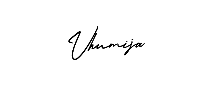 Similarly AmerikaSignatureDemo-Regular is the best handwritten signature design. Signature creator online .You can use it as an online autograph creator for name Vhumija. Vhumija signature style 3 images and pictures png