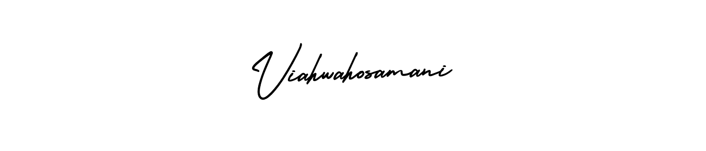 Also You can easily find your signature by using the search form. We will create Viahwahosamani name handwritten signature images for you free of cost using AmerikaSignatureDemo-Regular sign style. Viahwahosamani signature style 3 images and pictures png