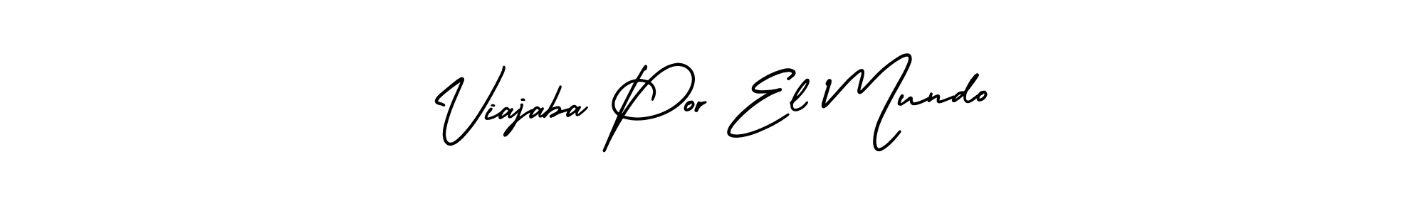 Design your own signature with our free online signature maker. With this signature software, you can create a handwritten (AmerikaSignatureDemo-Regular) signature for name Viajaba Por El Mundo. Viajaba Por El Mundo signature style 3 images and pictures png