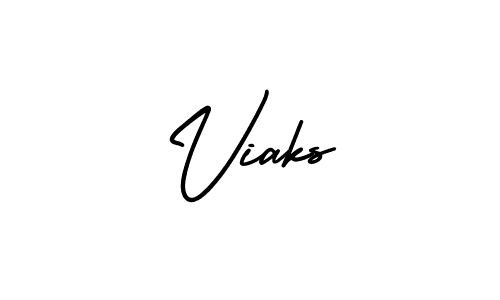 This is the best signature style for the Viaks name. Also you like these signature font (AmerikaSignatureDemo-Regular). Mix name signature. Viaks signature style 3 images and pictures png