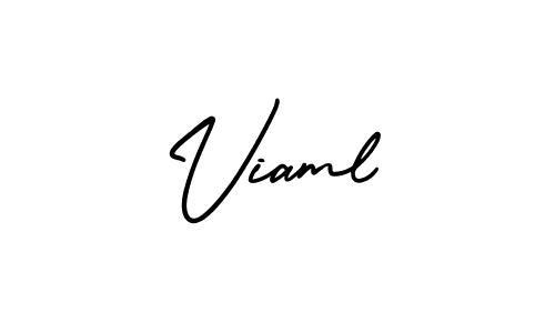 How to make Viaml signature? AmerikaSignatureDemo-Regular is a professional autograph style. Create handwritten signature for Viaml name. Viaml signature style 3 images and pictures png