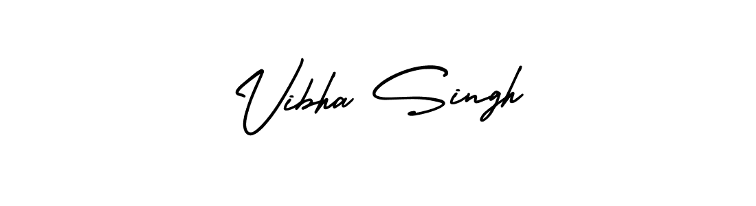 Make a beautiful signature design for name Vibha Singh. With this signature (AmerikaSignatureDemo-Regular) style, you can create a handwritten signature for free. Vibha Singh signature style 3 images and pictures png