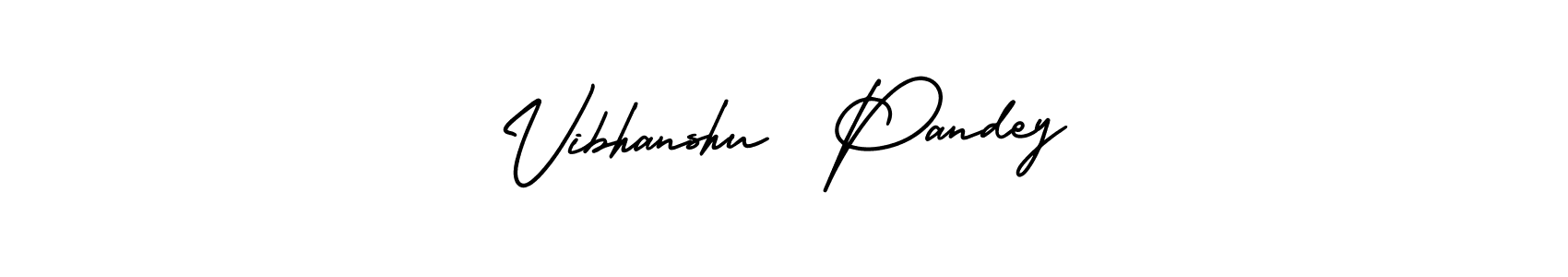 Make a beautiful signature design for name Vibhanshu  Pandey. With this signature (AmerikaSignatureDemo-Regular) style, you can create a handwritten signature for free. Vibhanshu  Pandey signature style 3 images and pictures png