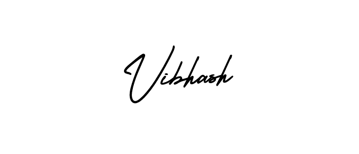 Make a beautiful signature design for name Vibhash. With this signature (AmerikaSignatureDemo-Regular) style, you can create a handwritten signature for free. Vibhash signature style 3 images and pictures png