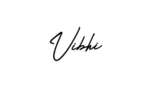 How to make Vibhi name signature. Use AmerikaSignatureDemo-Regular style for creating short signs online. This is the latest handwritten sign. Vibhi signature style 3 images and pictures png