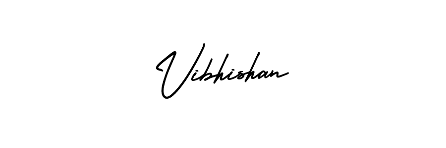 AmerikaSignatureDemo-Regular is a professional signature style that is perfect for those who want to add a touch of class to their signature. It is also a great choice for those who want to make their signature more unique. Get Vibhishan name to fancy signature for free. Vibhishan signature style 3 images and pictures png