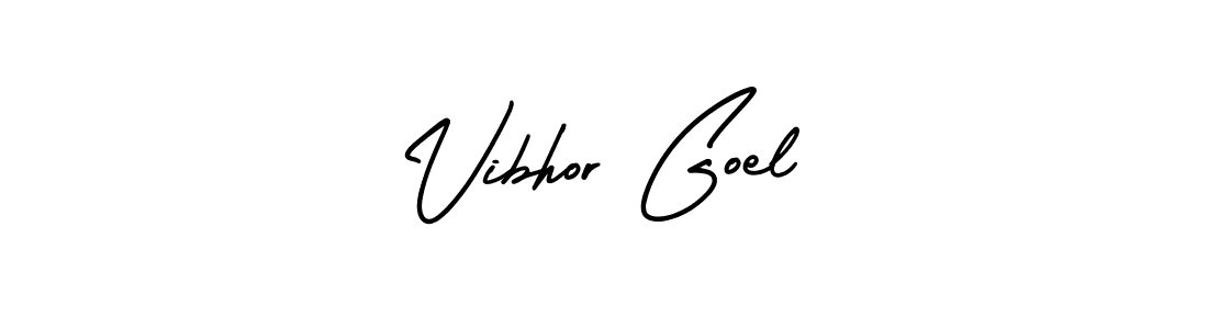 Also You can easily find your signature by using the search form. We will create Vibhor Goel name handwritten signature images for you free of cost using AmerikaSignatureDemo-Regular sign style. Vibhor Goel signature style 3 images and pictures png
