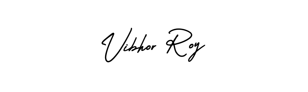 Create a beautiful signature design for name Vibhor Roy. With this signature (AmerikaSignatureDemo-Regular) fonts, you can make a handwritten signature for free. Vibhor Roy signature style 3 images and pictures png