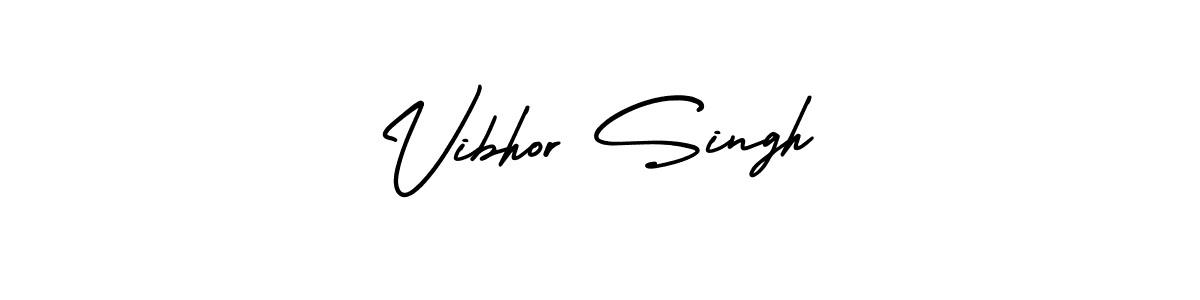 It looks lik you need a new signature style for name Vibhor Singh. Design unique handwritten (AmerikaSignatureDemo-Regular) signature with our free signature maker in just a few clicks. Vibhor Singh signature style 3 images and pictures png