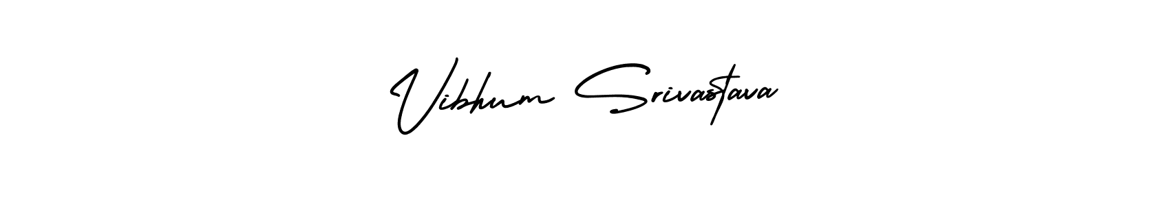 Vibhum Srivastava stylish signature style. Best Handwritten Sign (AmerikaSignatureDemo-Regular) for my name. Handwritten Signature Collection Ideas for my name Vibhum Srivastava. Vibhum Srivastava signature style 3 images and pictures png