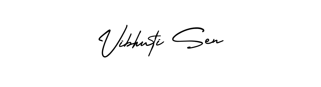 Create a beautiful signature design for name Vibhuti Sen. With this signature (AmerikaSignatureDemo-Regular) fonts, you can make a handwritten signature for free. Vibhuti Sen signature style 3 images and pictures png