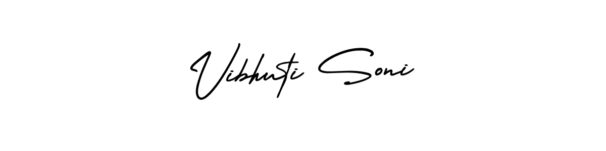 Vibhuti Soni stylish signature style. Best Handwritten Sign (AmerikaSignatureDemo-Regular) for my name. Handwritten Signature Collection Ideas for my name Vibhuti Soni. Vibhuti Soni signature style 3 images and pictures png