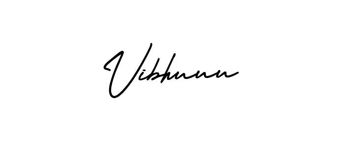 The best way (AmerikaSignatureDemo-Regular) to make a short signature is to pick only two or three words in your name. The name Vibhuuu include a total of six letters. For converting this name. Vibhuuu signature style 3 images and pictures png