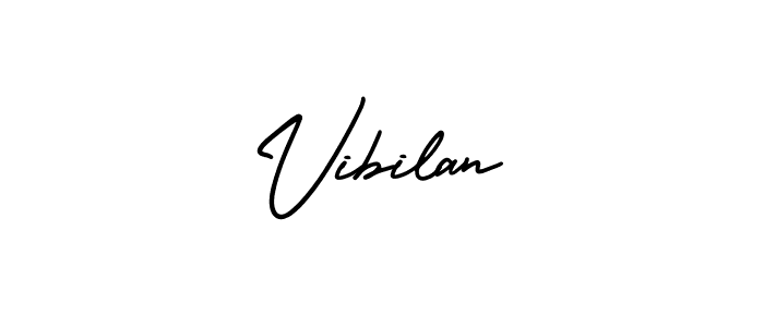 Use a signature maker to create a handwritten signature online. With this signature software, you can design (AmerikaSignatureDemo-Regular) your own signature for name Vibilan. Vibilan signature style 3 images and pictures png