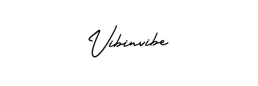 You should practise on your own different ways (AmerikaSignatureDemo-Regular) to write your name (Vibinvibe) in signature. don't let someone else do it for you. Vibinvibe signature style 3 images and pictures png