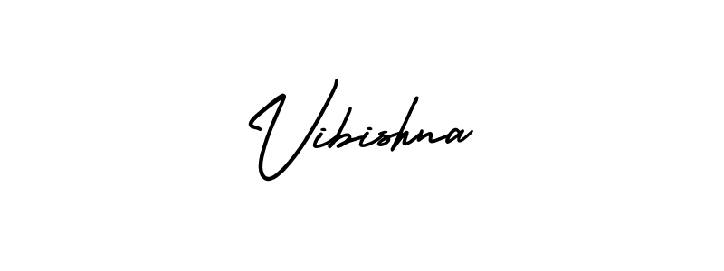 if you are searching for the best signature style for your name Vibishna. so please give up your signature search. here we have designed multiple signature styles  using AmerikaSignatureDemo-Regular. Vibishna signature style 3 images and pictures png