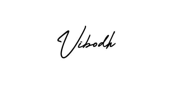 Similarly AmerikaSignatureDemo-Regular is the best handwritten signature design. Signature creator online .You can use it as an online autograph creator for name Vibodh. Vibodh signature style 3 images and pictures png