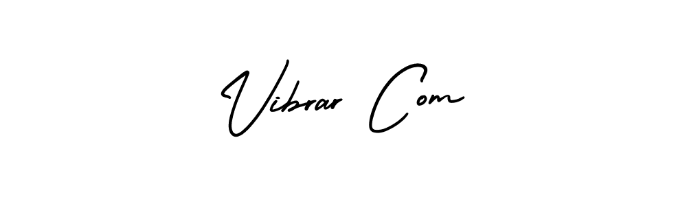 Make a beautiful signature design for name Vibrar Com. With this signature (AmerikaSignatureDemo-Regular) style, you can create a handwritten signature for free. Vibrar Com signature style 3 images and pictures png