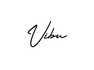 Make a beautiful signature design for name Vibu. With this signature (AmerikaSignatureDemo-Regular) style, you can create a handwritten signature for free. Vibu signature style 3 images and pictures png