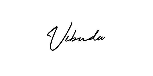 AmerikaSignatureDemo-Regular is a professional signature style that is perfect for those who want to add a touch of class to their signature. It is also a great choice for those who want to make their signature more unique. Get Vibuda name to fancy signature for free. Vibuda signature style 3 images and pictures png