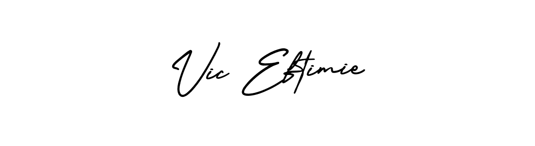 Create a beautiful signature design for name Vic Eftimie. With this signature (AmerikaSignatureDemo-Regular) fonts, you can make a handwritten signature for free. Vic Eftimie signature style 3 images and pictures png